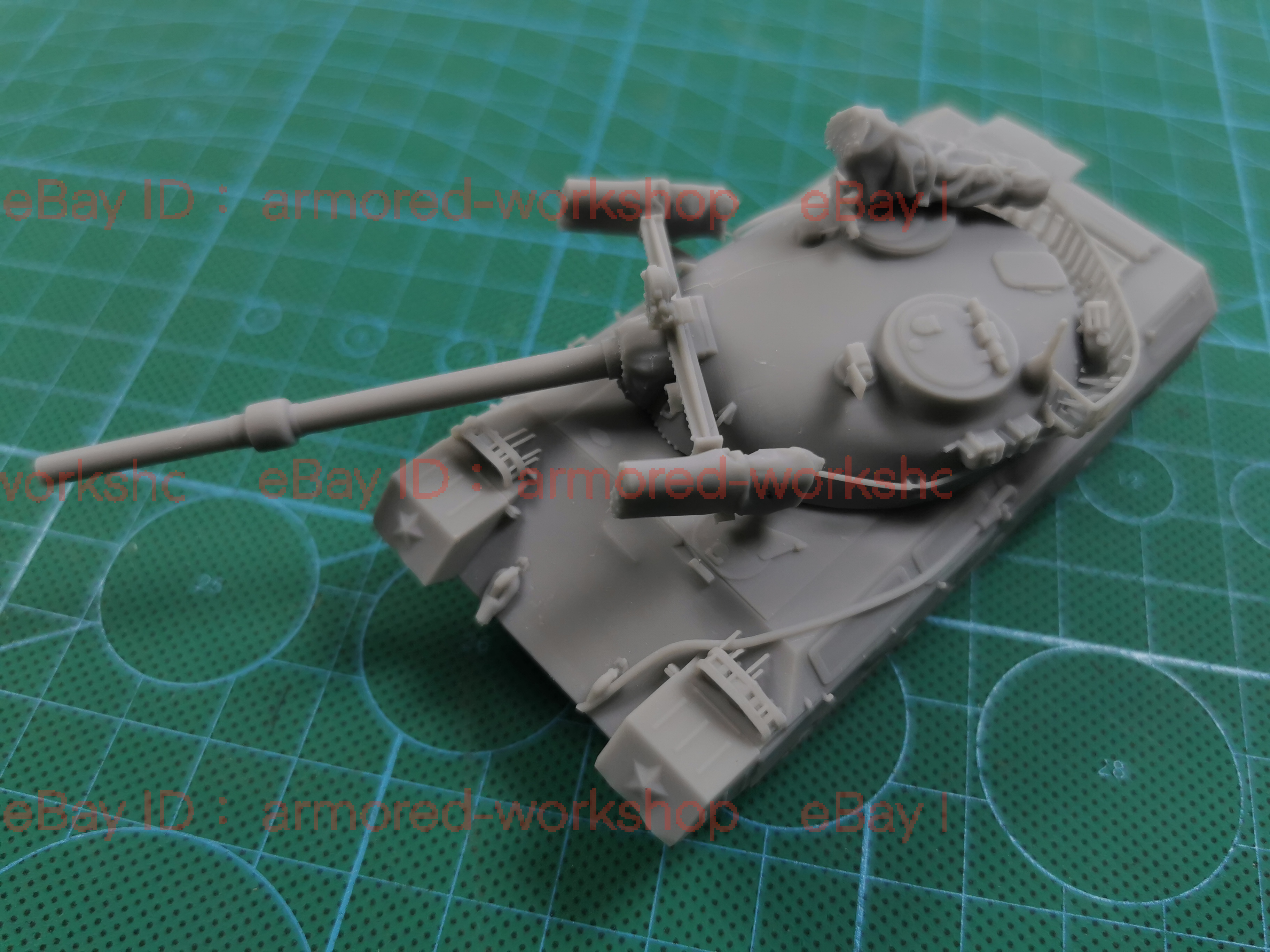 3D Printed 1/72 C Series 122TM medium tank Unpainted