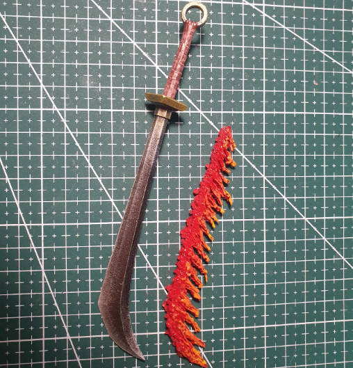 Customized 1/12 for 6-7 » Action Figure Sword Fire Soldier Weapon Accessories