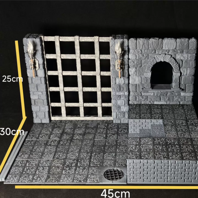 1/12 dungeon Scene Accessories For6-7&Prime; Four Horsemen Action Figur Body