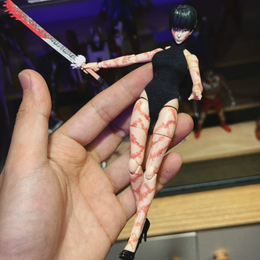 New Custom 1/12 Painted Jujutsu Kaisen Maki Zenin 6″ Action Figure