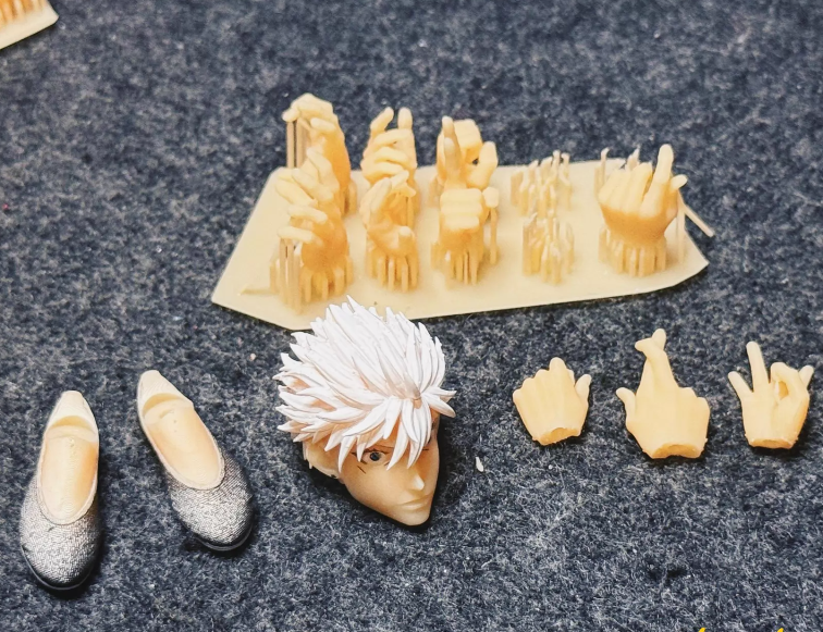 1/12 Custom Hands + shoes + head sculpt For 6 » Jujutsu Kaisen Satoru Gojo set