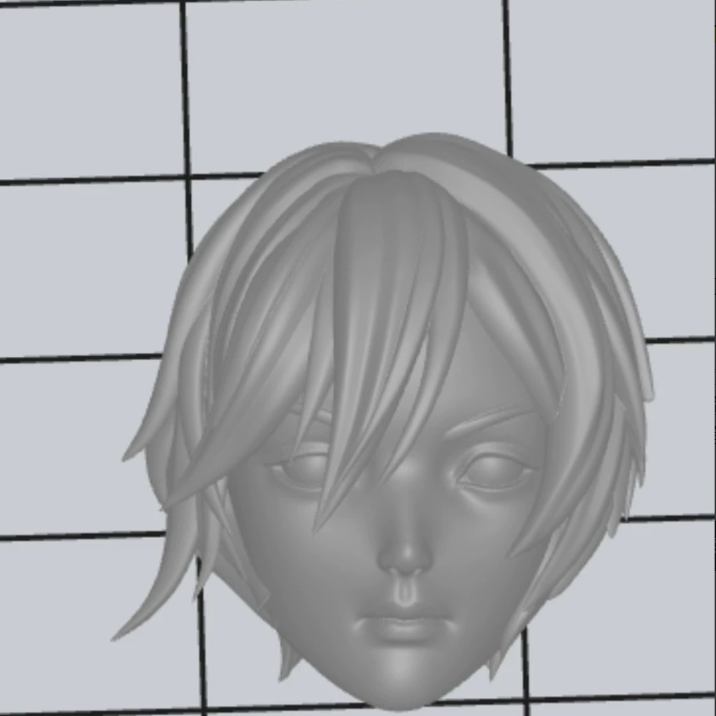 custom 1/12 Attack on Titan Head carving For 6″ SHF Mikasa Ackerman（No Figure）