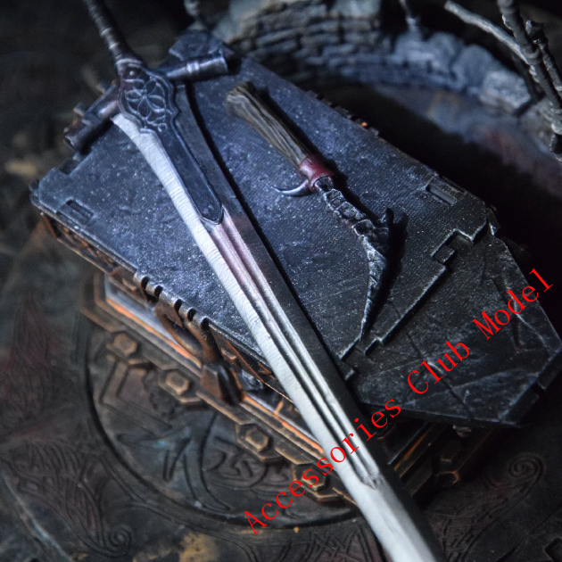 For 6″ Action Figur（No Figure） 1/12 Abyss Watchers Sword Weapon Painted Model