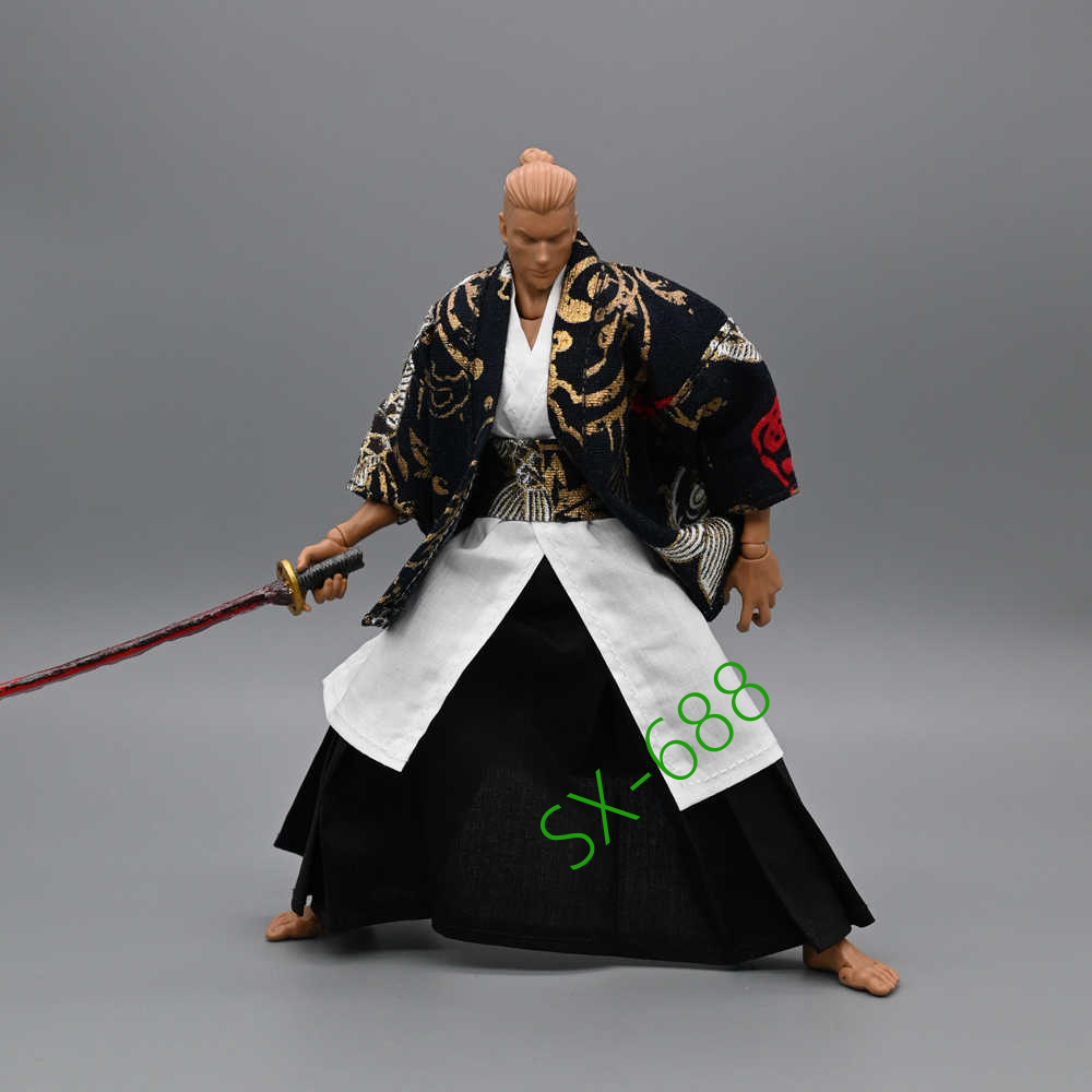 1/12 Scale 6″ Action Figure Samurai Warrior Costume romankey Clothes Model