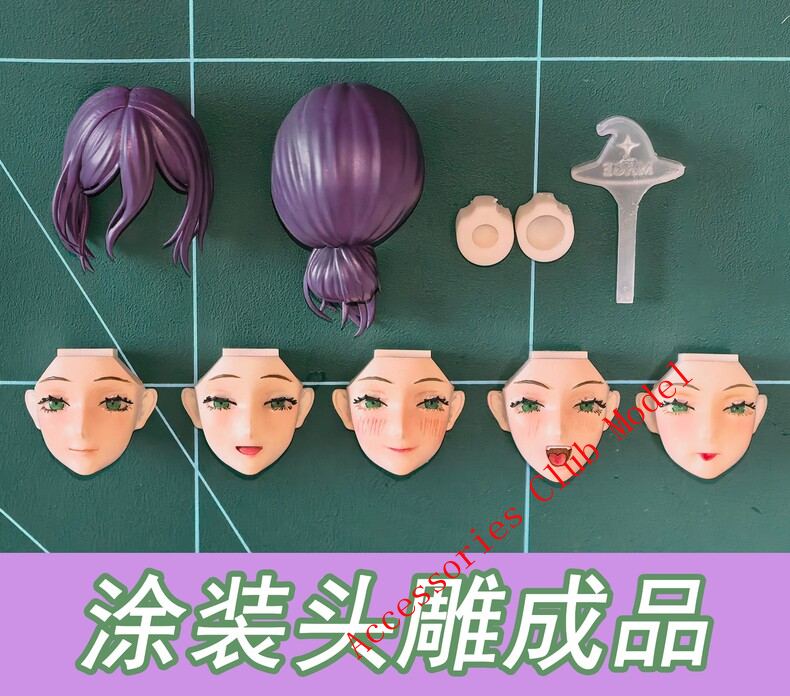 1/12 Custom Head Sculpt For 6” Romankey Chainsaw Man Reze Figure（No Figure）