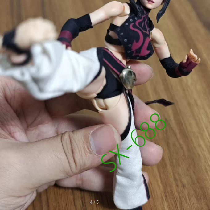 1/12 Scale CustomLady Top+ Pants Set for 6”Romankey Figure Body