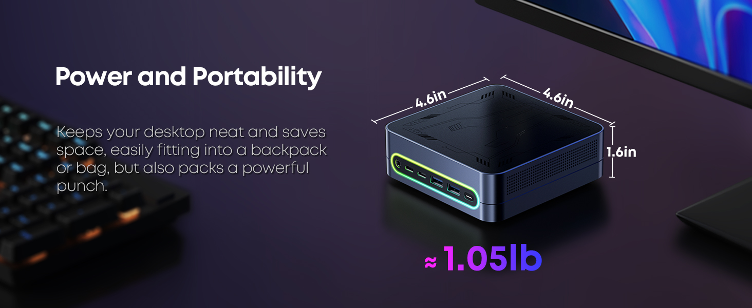 CHUWI 2024 LarkBox S 16g+512g Mini PC Intel Core i3 1220P Win11