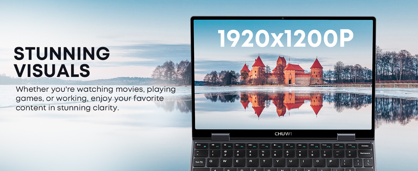 CHUWI Pink MiniBook X 2-in-1 Touch, 12GB RAM/512GB SSD, Intel N100