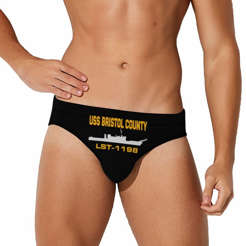 Veterans BRISTOL COUNTY LST-1198 Men's Swimming Trunks Men's Beach Swim Shorts