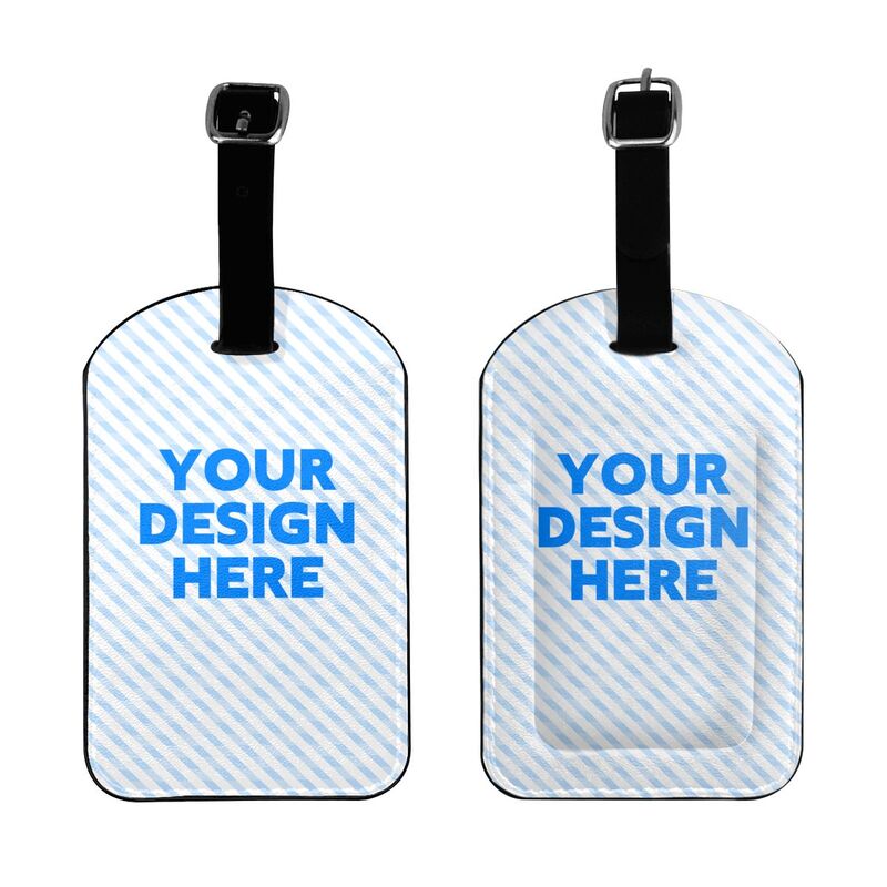 Custom-tailor  leather luggage tags with personalized luggage tags