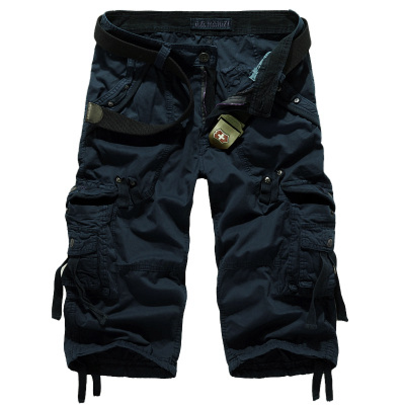 Pantalones Cortos de Carga de Combate Militar Táctico para Hombres Pantalones Informales Camuflados Ejército Medio Pantalones - Imagen 13 de 15