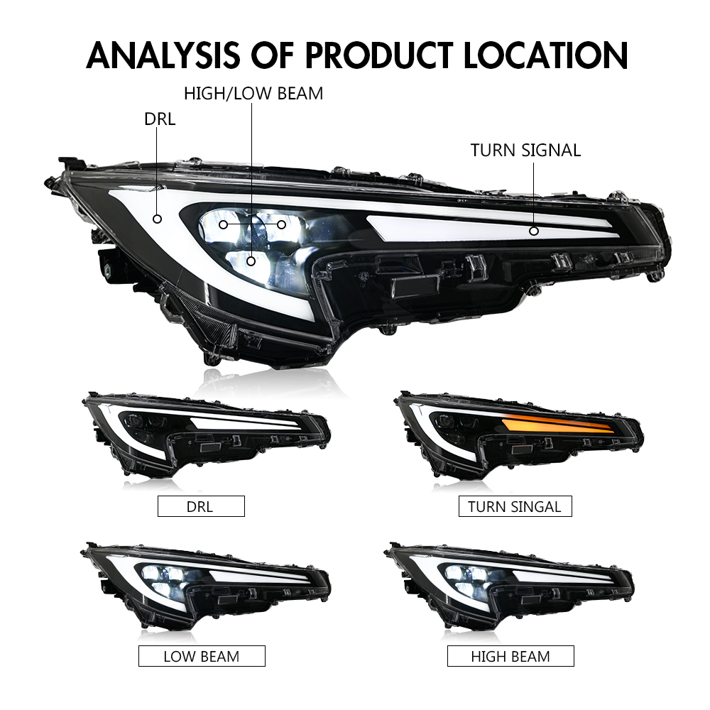 VGETTING Daytime Running Light For Toyota Corolla L LE XLE 2020