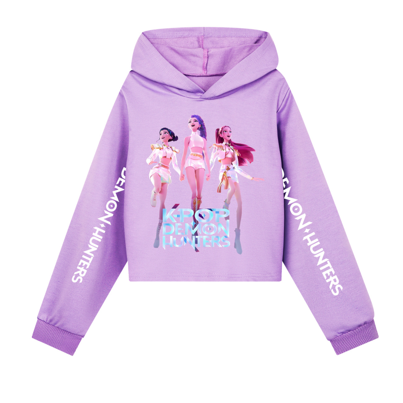 Girls KPOP Demon Hunters Hoodie Kids HUNTRX Hoody Sweatshirt Pullover Jumper Top