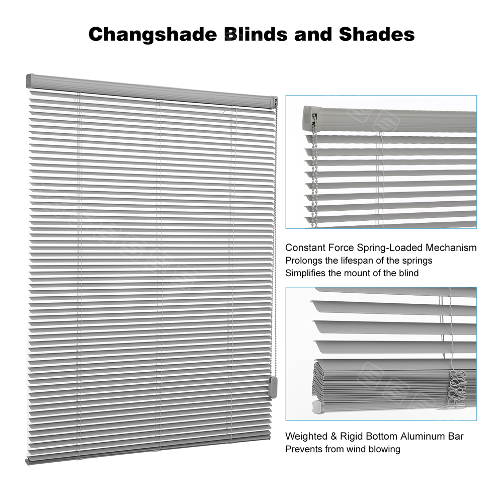 Customize 1 Inch Corded Window ShadesMini Blind Single Touch in Choose Size-C