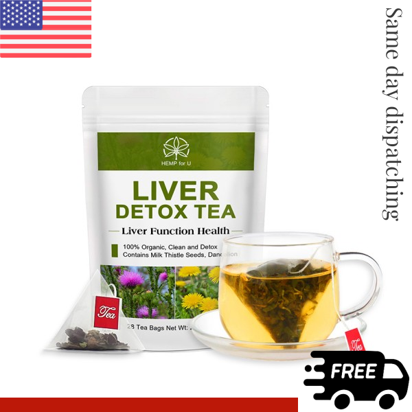 28 Bags Natural Detox Cleanse Herbal Tea For Liver,Kidney Pancrea ...