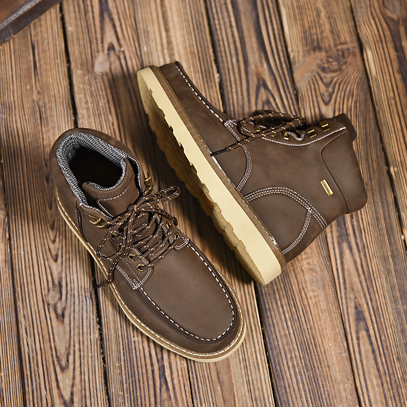 Work Boots for Men Steel/Soft Toe Boots,6” Waterproof Slip Resistant Industrial & Construction Work Boots