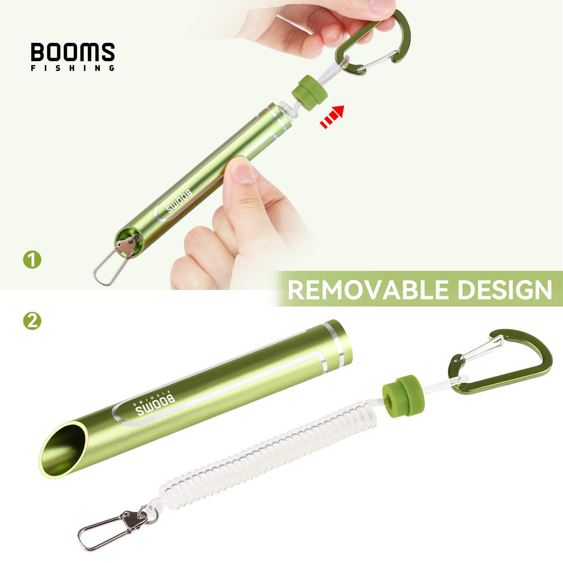 Description Picture 5 of itemBooms Fishing T09 Tubular Buckle Scalable Elasticity Safety 80CM Lanyard For Outdoor Fishing Retention Rope Tool Accessories